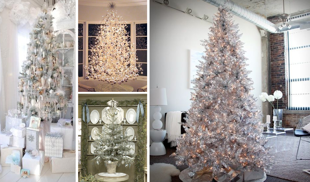 Silver Christmas Tree Ideas christmas tree decorating ideas